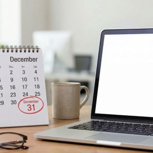 calendar and computer